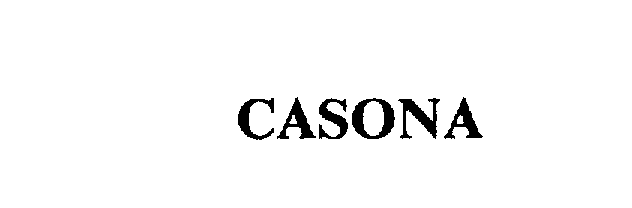 Trademark Logo CASONA