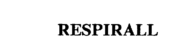 Trademark Logo RESPIRALL