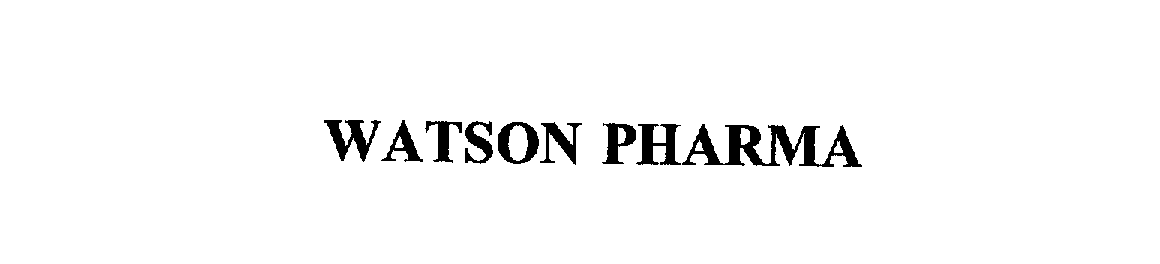  WATSON PHARMA