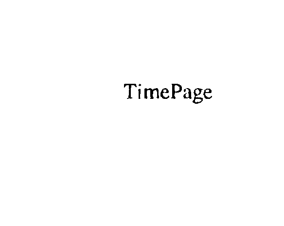Trademark Logo TIMEPAGE