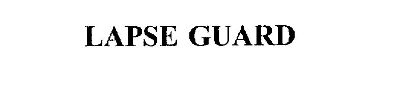 Trademark Logo LAPSE GUARD