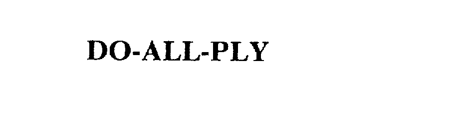 Trademark Logo DO-ALL-PLY