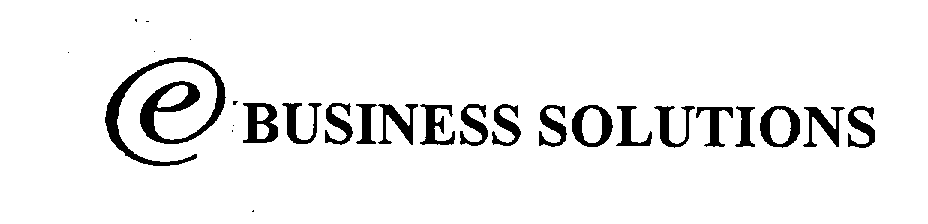Trademark Logo E BUSINESS SOLUTIONS