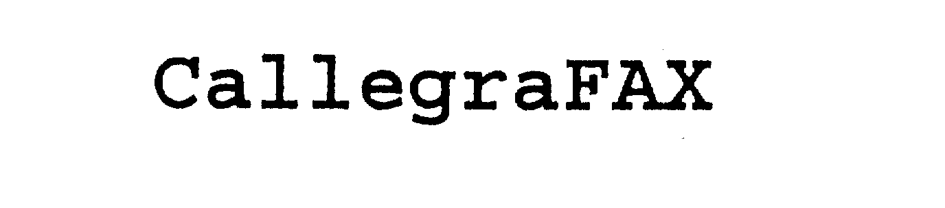 Trademark Logo CALLEGRAFAX
