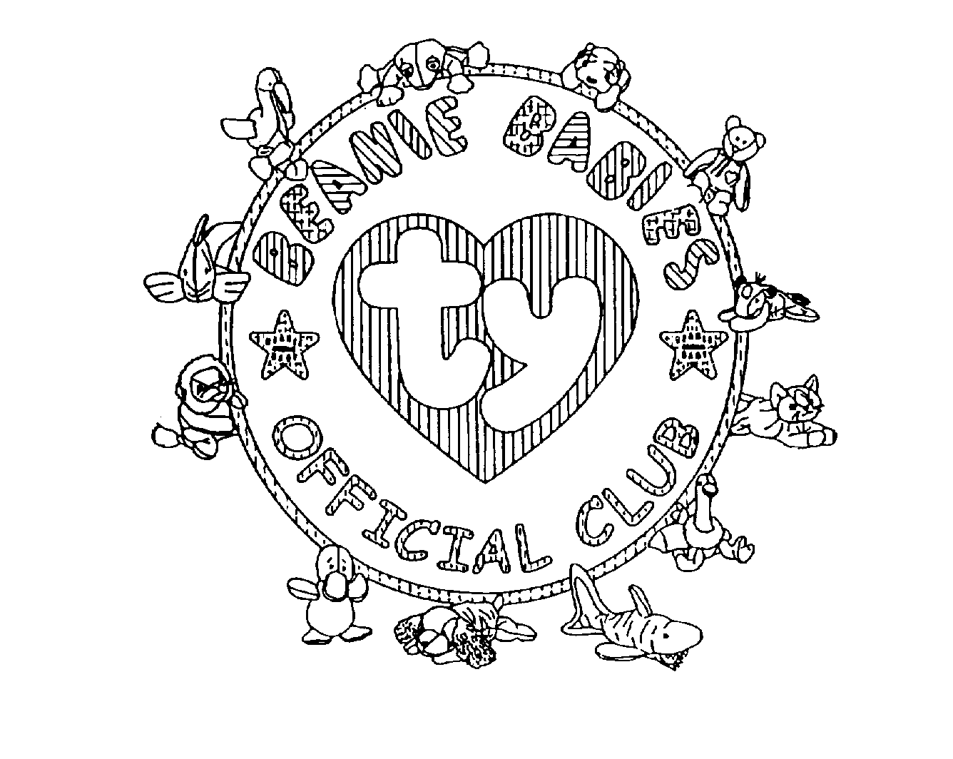 Trademark Logo TY BEANIE BABIES OFFICIAL CLUB