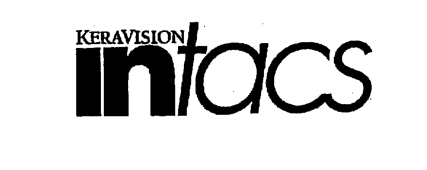 Trademark Logo KERAVISION INTACS
