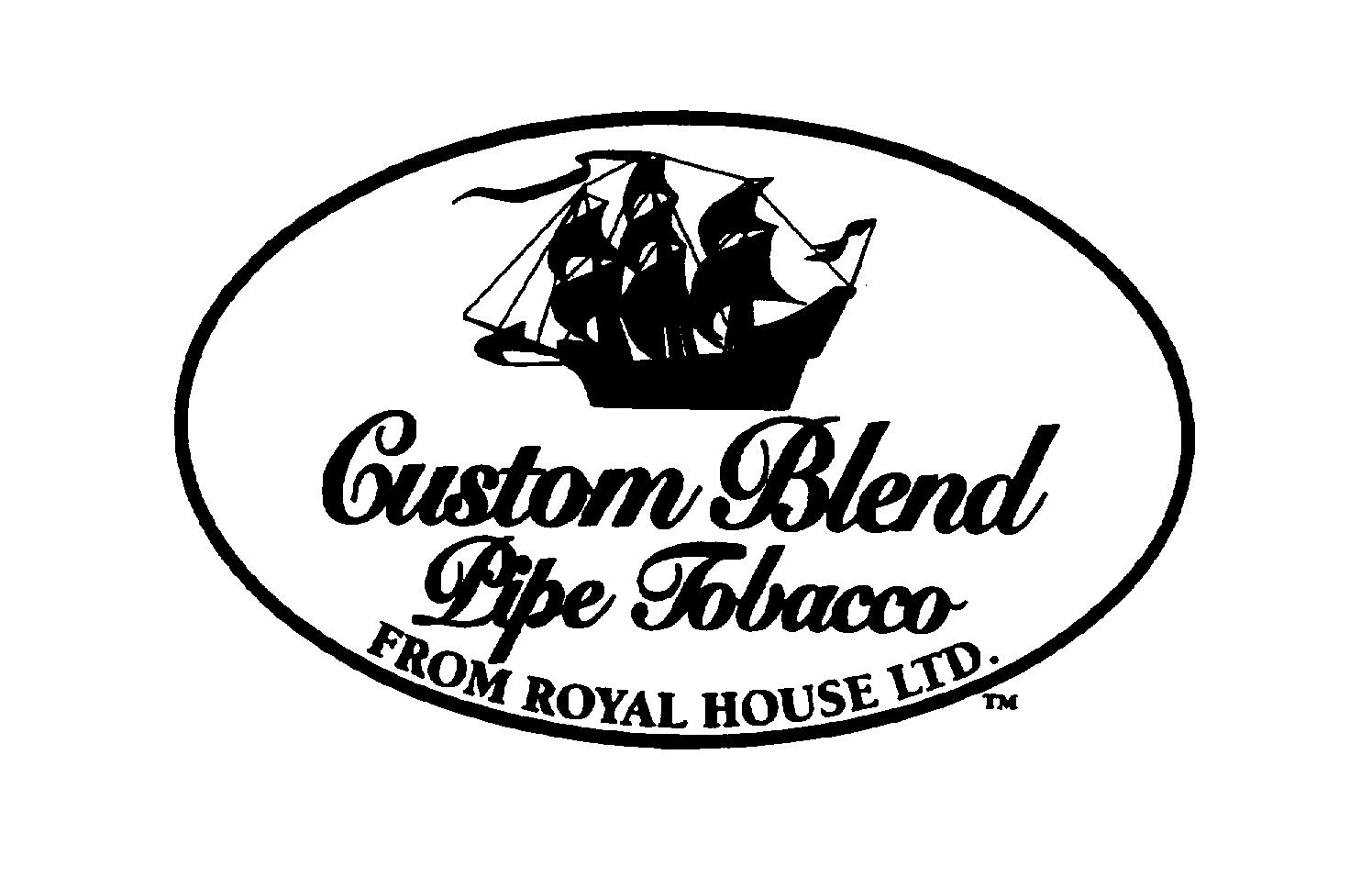 Trademark Logo CUSTOM BLEND PIPE TOBACCO FROM ROYAL HOUSE LTD.