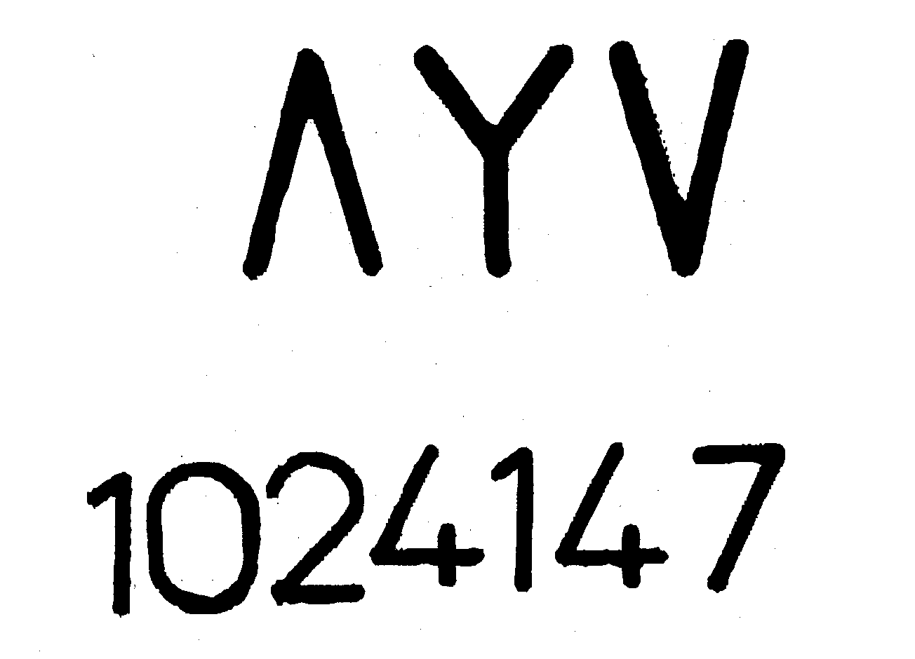  A Y V 1024147