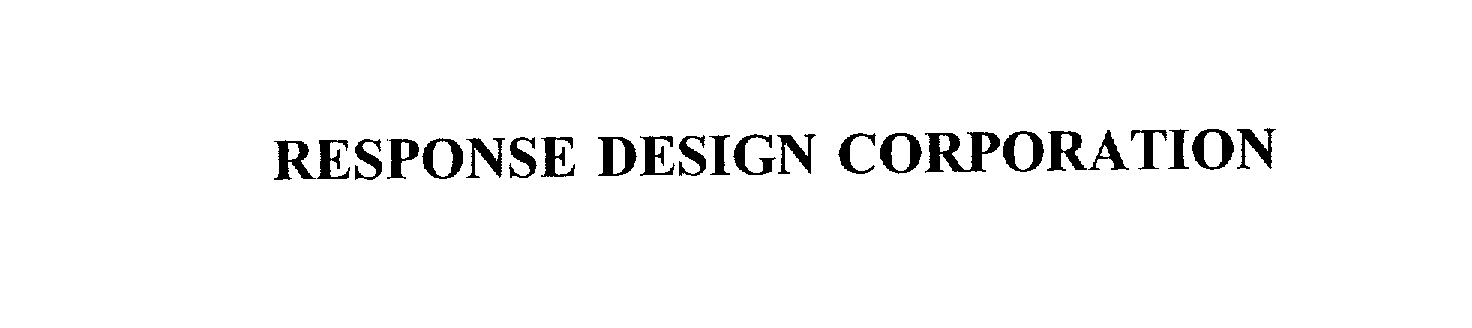  RESPONSE DESIGN CORPORATION