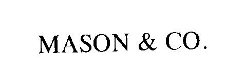 Trademark Logo MASON & CO.