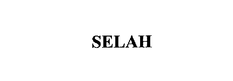 Trademark Logo SELAH
