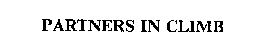 Trademark Logo PARTNERS IN CLIMB
