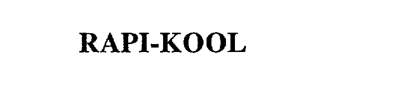 Trademark Logo RAPI-KOOL