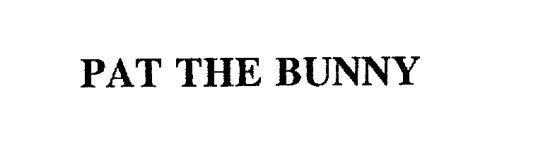 PAT THE BUNNY