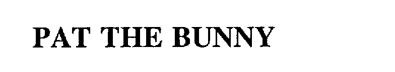 Trademark Logo PAT THE BUNNY