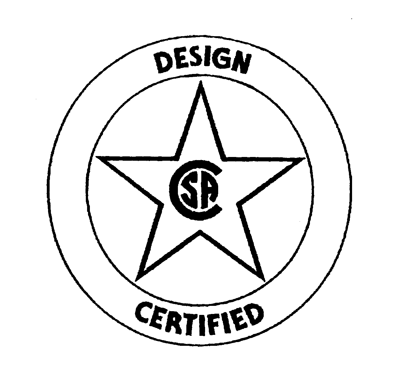 Trademark Logo CSA DESIGN CERTIFIED