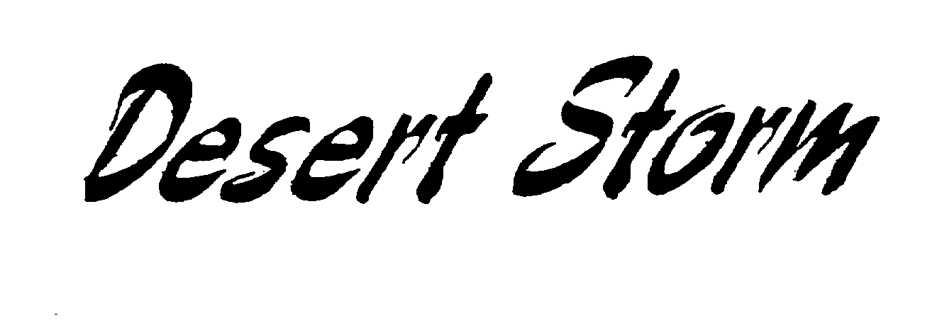 Trademark Logo DESERT STORM