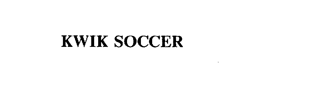 Trademark Logo KWIK SOCCER