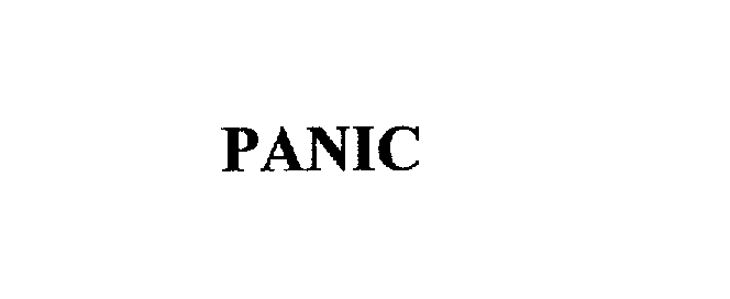 Trademark Logo PANIC