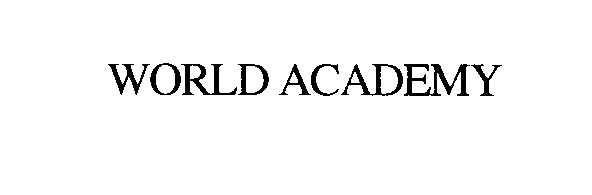 Trademark Logo WORLD ACADEMY