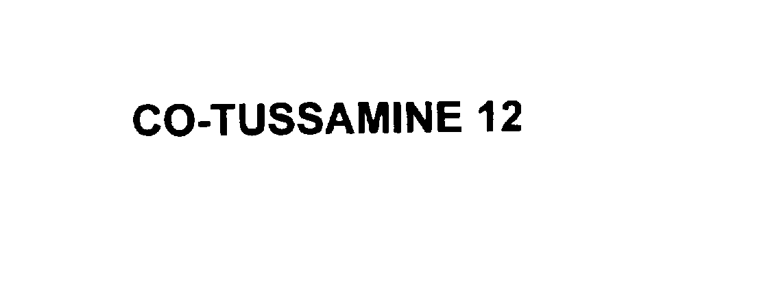  CO-TUSSAMINE 12