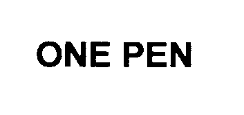  ONE PEN