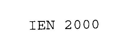 Trademark Logo IEN 2000