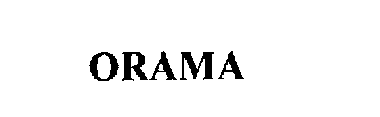 Trademark Logo ORAMA