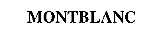Trademark Logo MONTBLANC