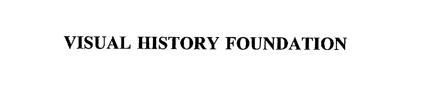 Trademark Logo VISUAL HISTORY FOUNDATION