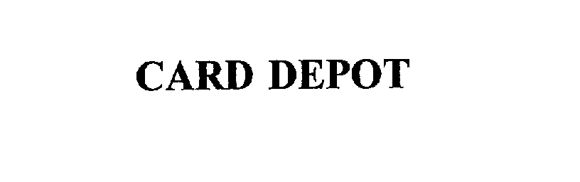 Trademark Logo CARD DEPOT