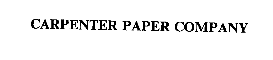 CARPENTER PAPER COMPANY