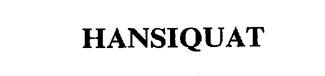 Trademark Logo HANSIQUAT