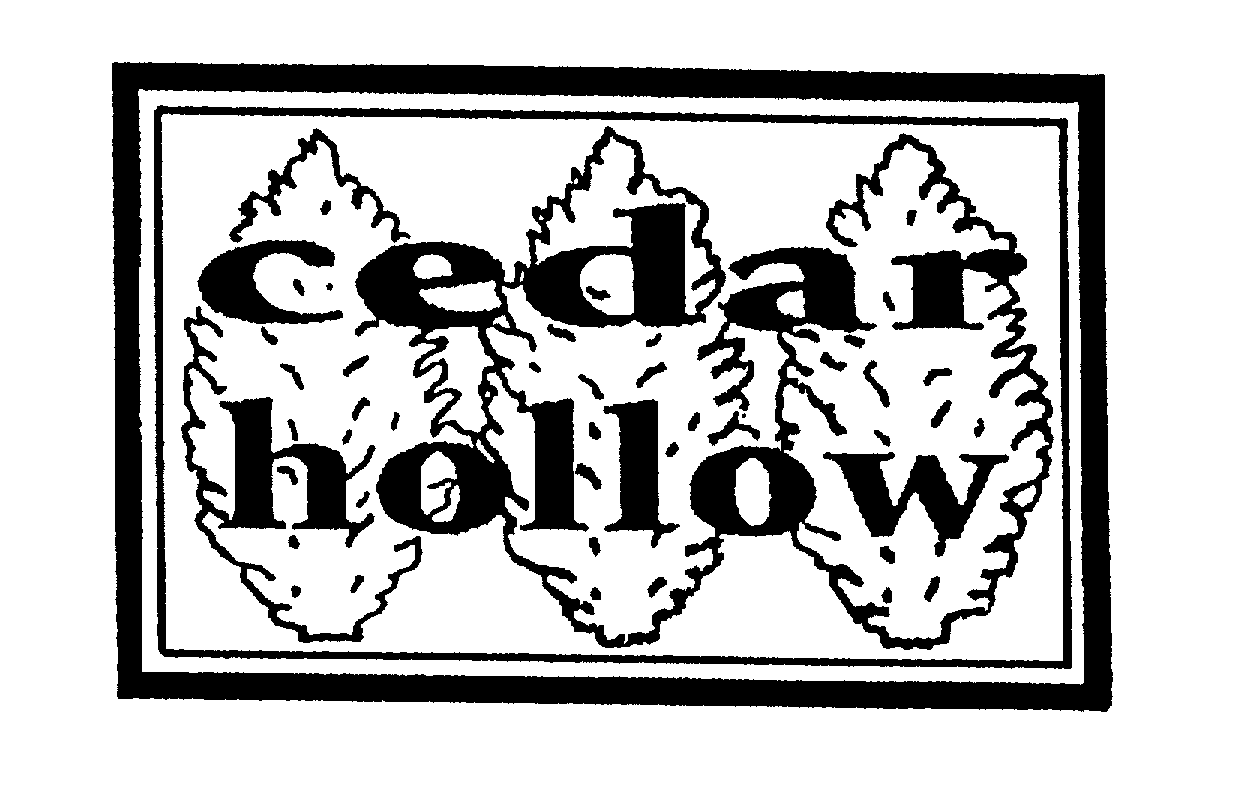 Trademark Logo CEDAR HOLLOW