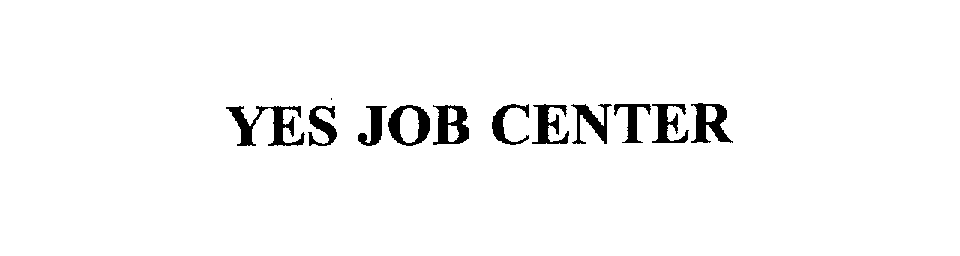 Trademark Logo YES JOB CENTER