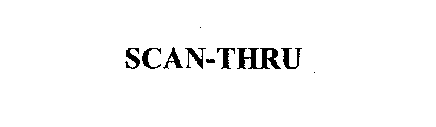 Trademark Logo SCAN-THRU