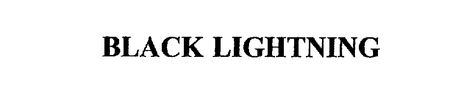 BLACK LIGHTNING