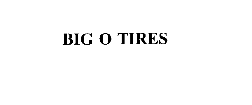 Trademark Logo BIG O TIRES