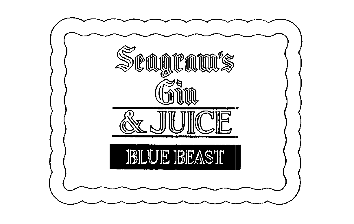  SEAGRAM'S GIN &amp; JUICE BLUE BEAST