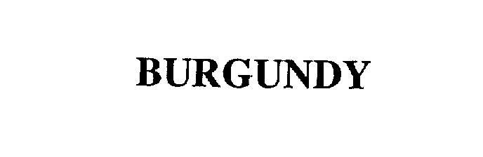 Trademark Logo BURGUNDY