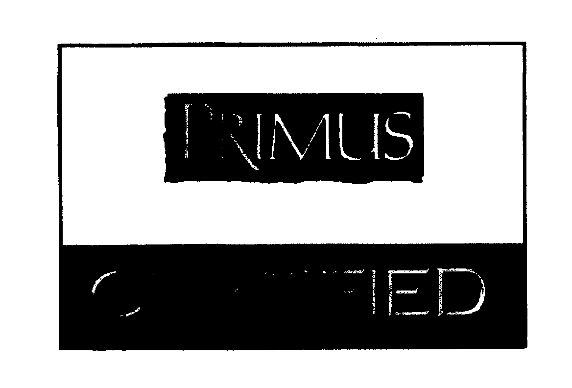 Trademark Logo PRIMUS CERTIFIED