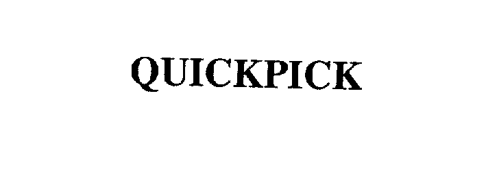 Trademark Logo QUICKPICK