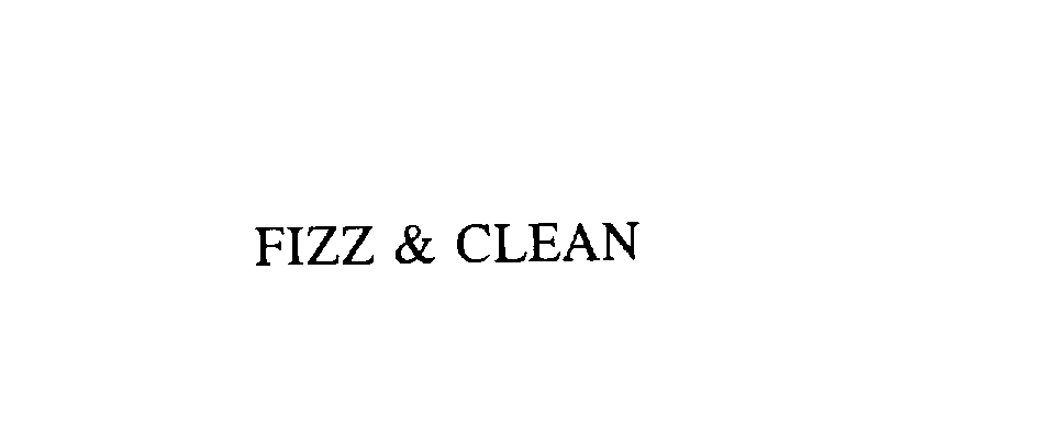 FIZZ &amp; CLEAN