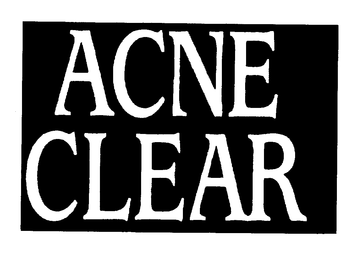 Trademark Logo ACNE CLEAR