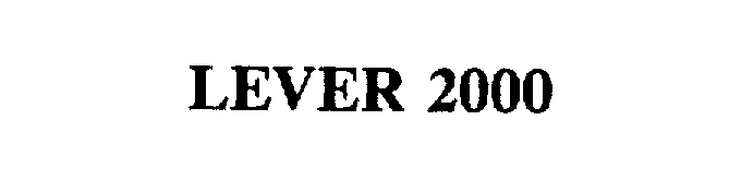 Trademark Logo LEVER 2000