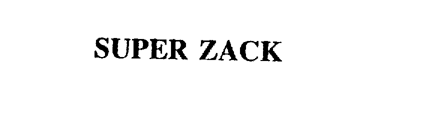  SUPER ZACK