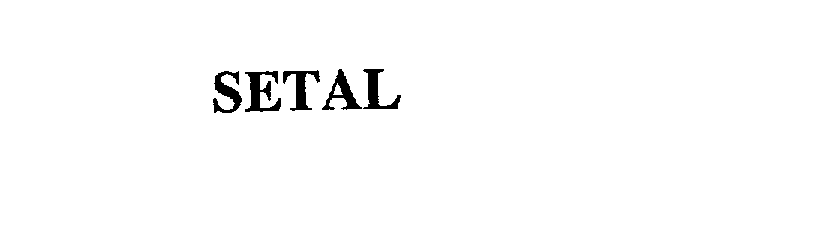 Trademark Logo SETAL