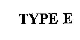Trademark Logo TYPE E
