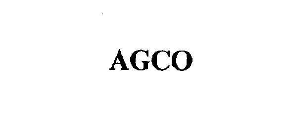 Trademark Logo AGCO