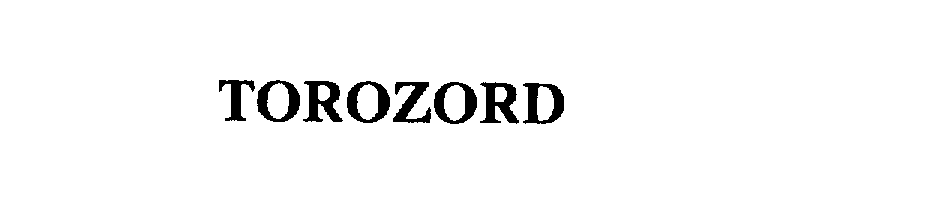 Trademark Logo TOROZORD